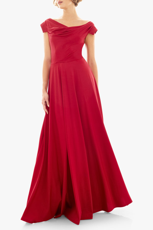 Black Halo Jacqueline Gown Red