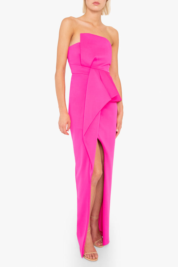 black halo Jonas Gown Iconic Pink