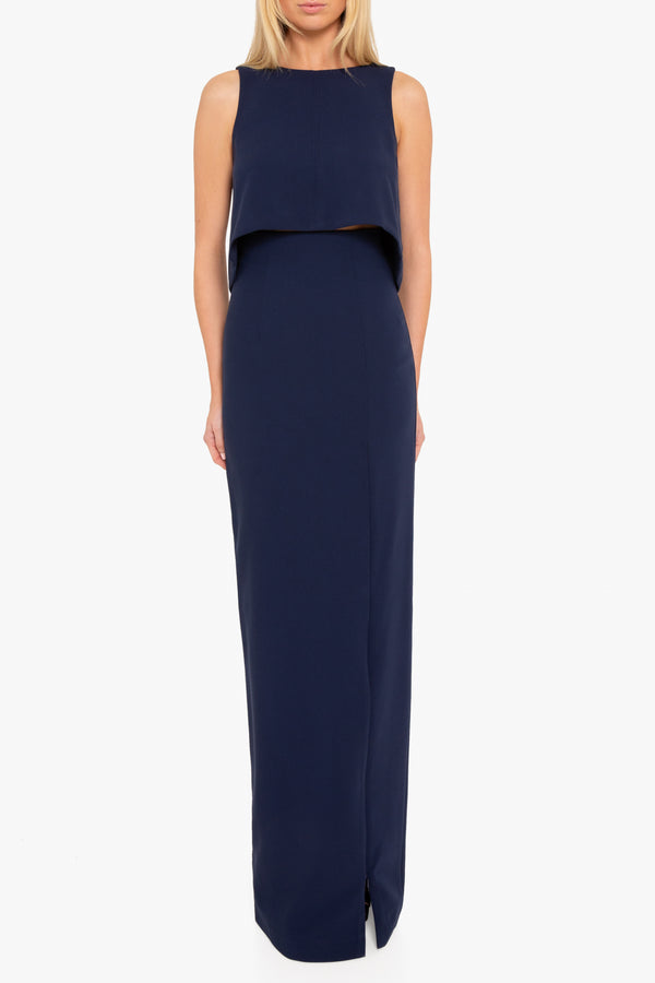 Black Halo Kacie Two Piece Maxi Pacific Blue