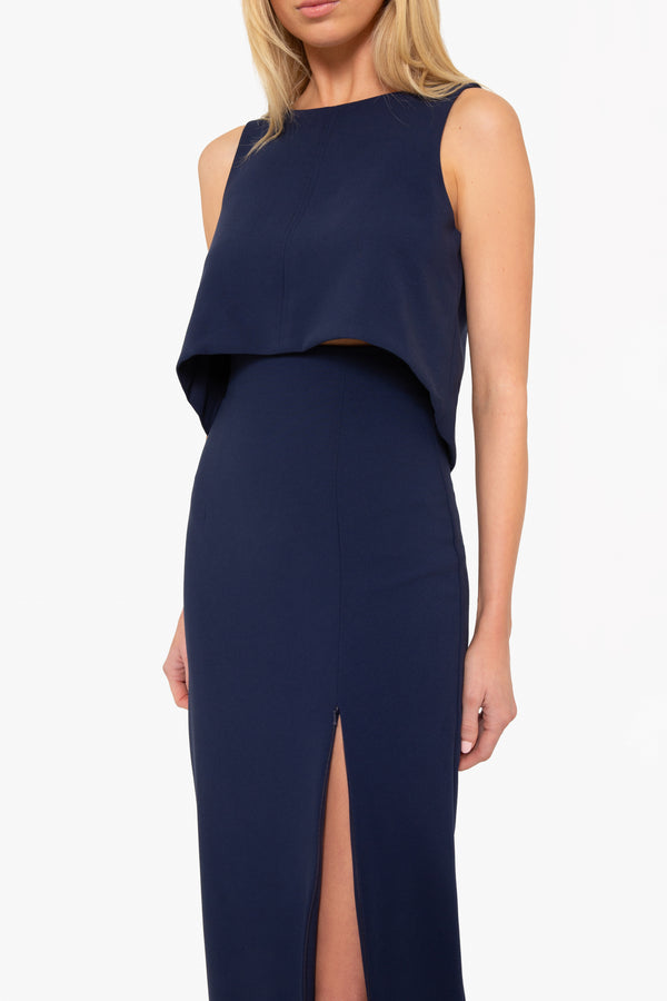 Black Halo Kacie Two Piece Maxi Pacific Blue