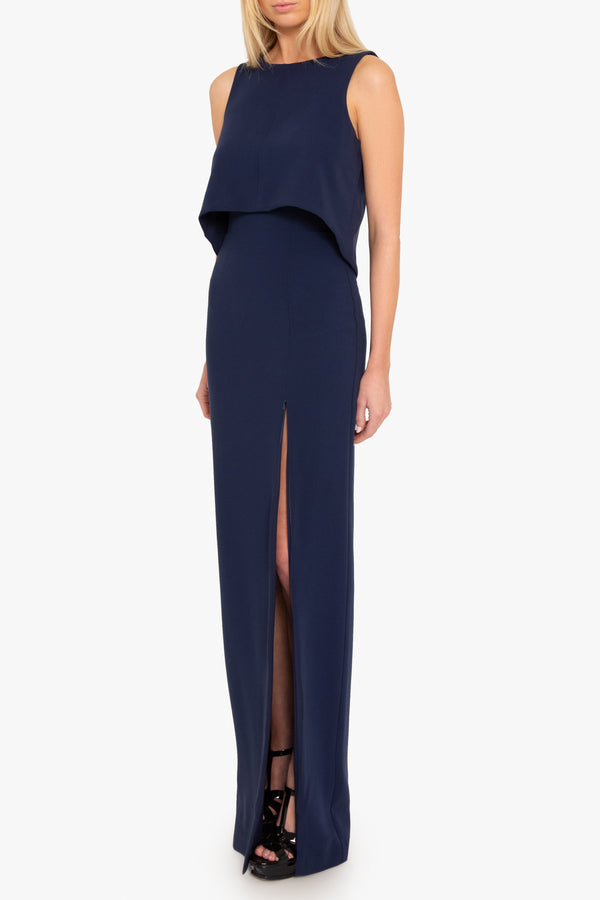 black halo Kacie Two Piece Maxi Pacific Blue