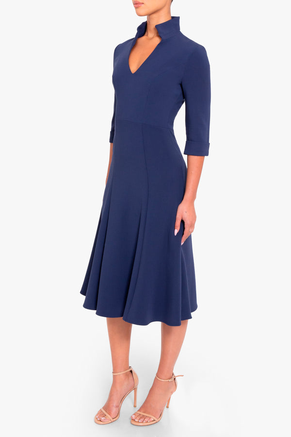 Black Halo Kensington Dress Pacific Blue