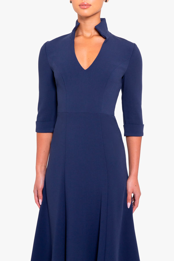 Black Halo Kensington Dress Pacific Blue