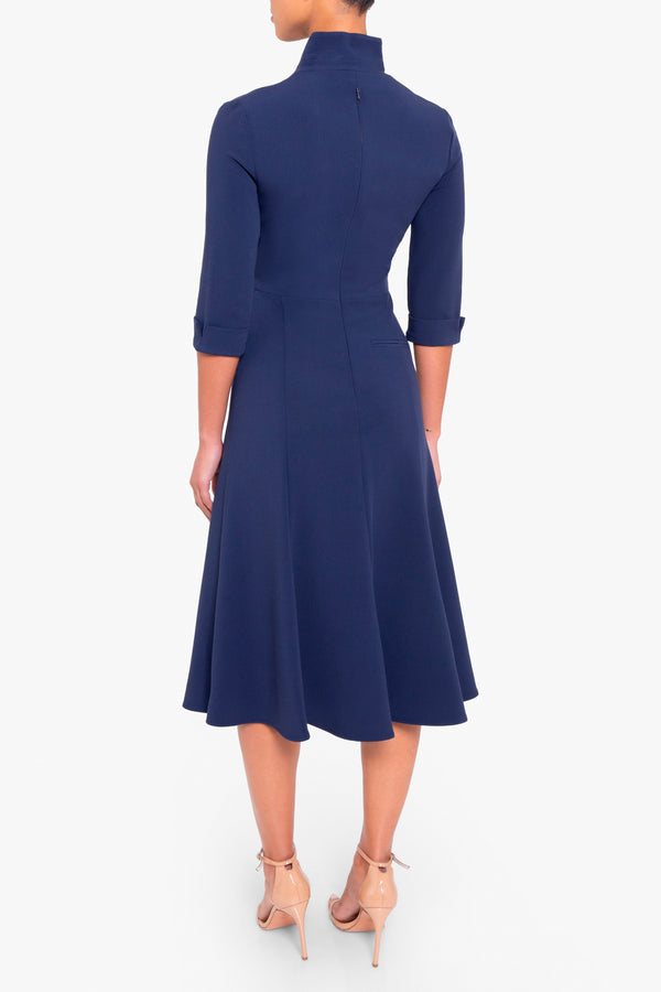 Black Halo Kensington Dress Pacific Blue