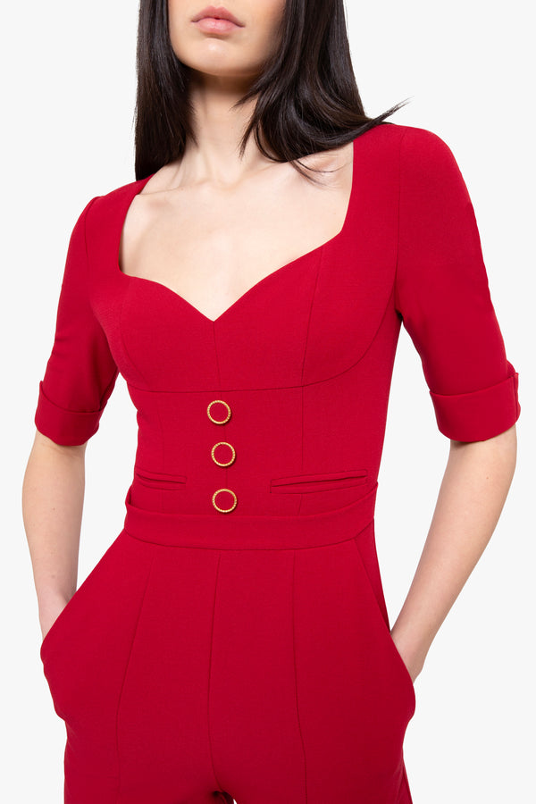 Black Halo Kerry Jumpsuit Wildfire