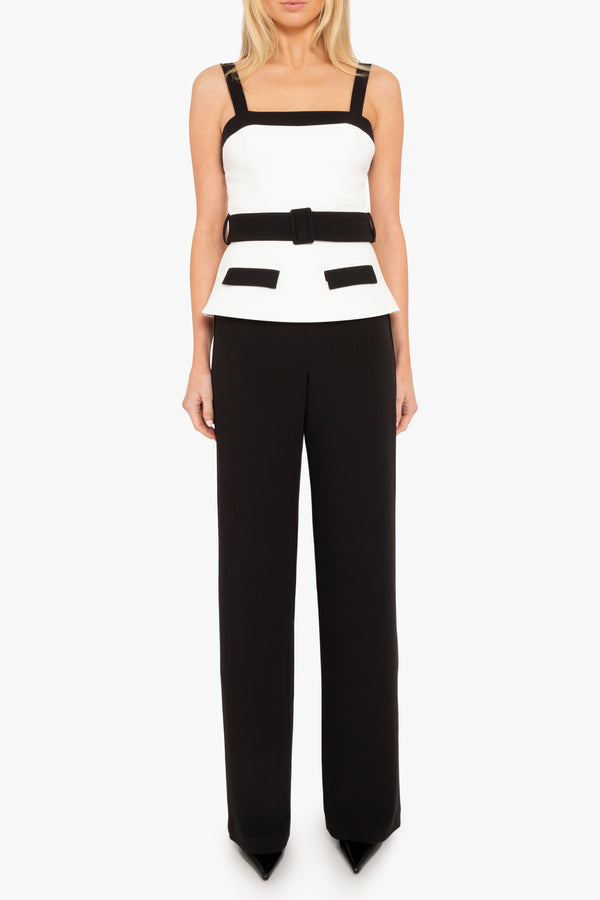 Black Halo Kyria CB Jumpsuit Black/Porcealin