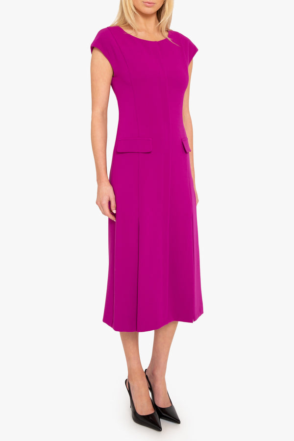 Black Halo Lali Midi Dress Berry Plum