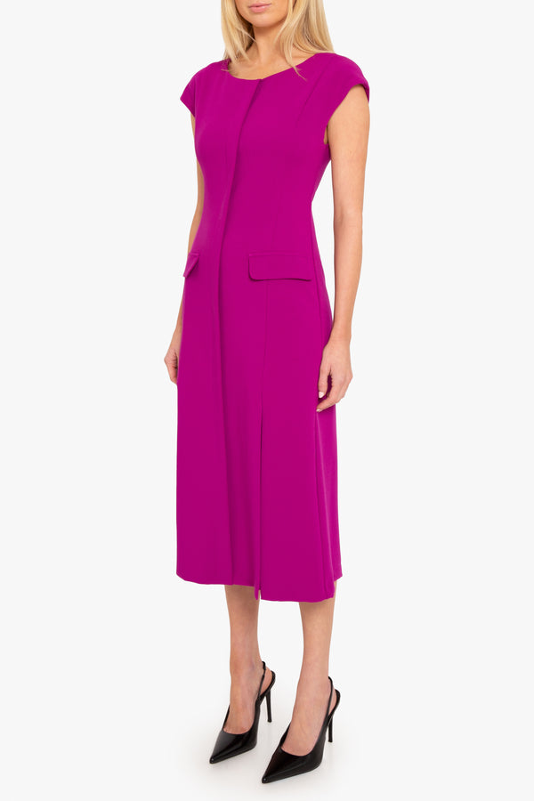 Black Halo Lali Midi Dress Berry Plum
