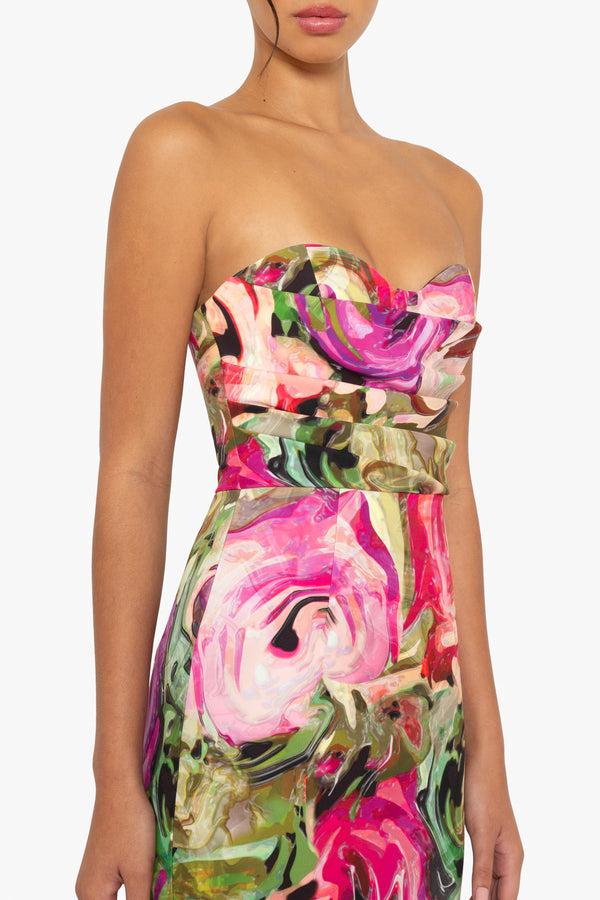 Black Halo Leonora Gown Floral Flow