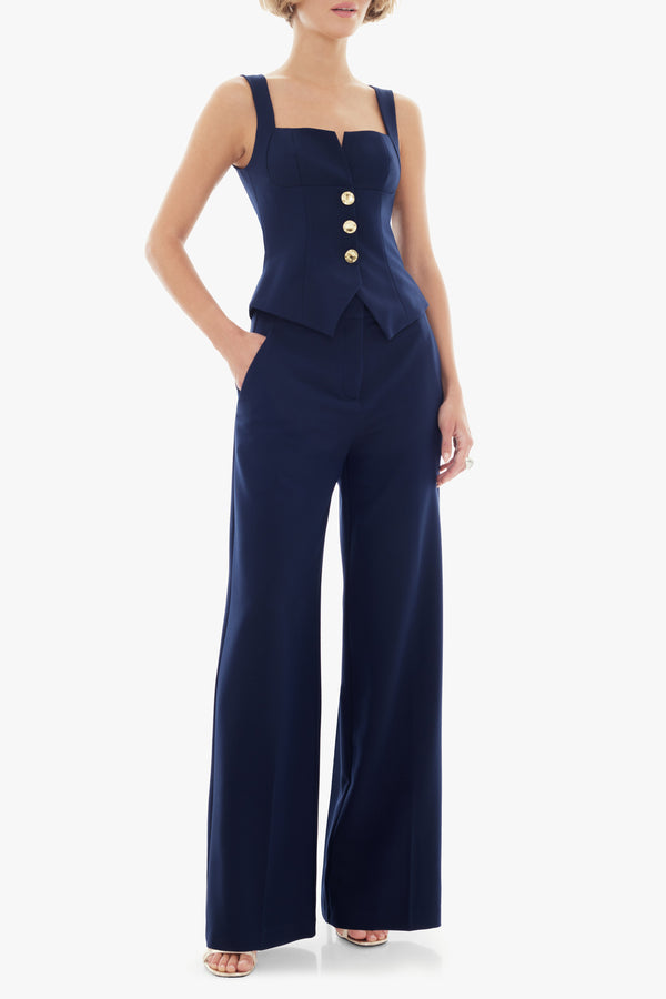 black halo Lucian 2pc jumpsuit Navy