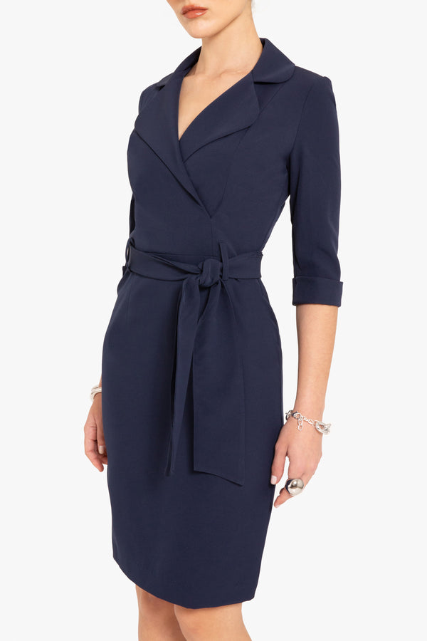 Black Halo Lucinda Sheath Dress Pacific Blue