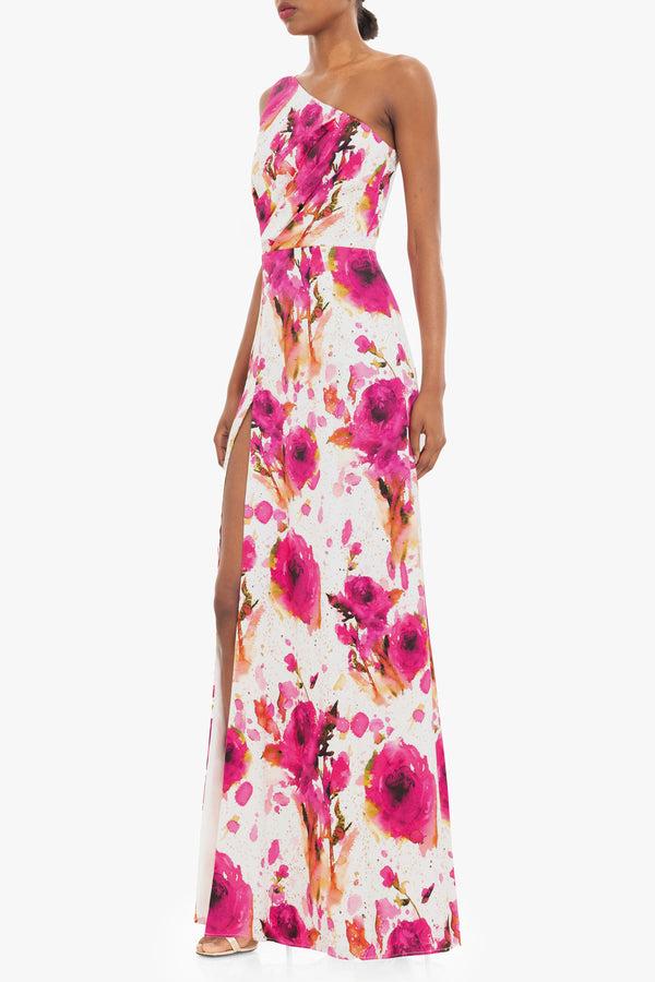 Black Halo Marietta Gown Floral Crush