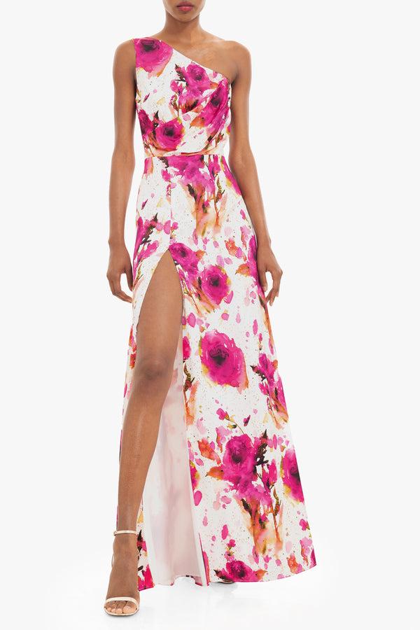 black halo Marietta Gown Floral Crush
