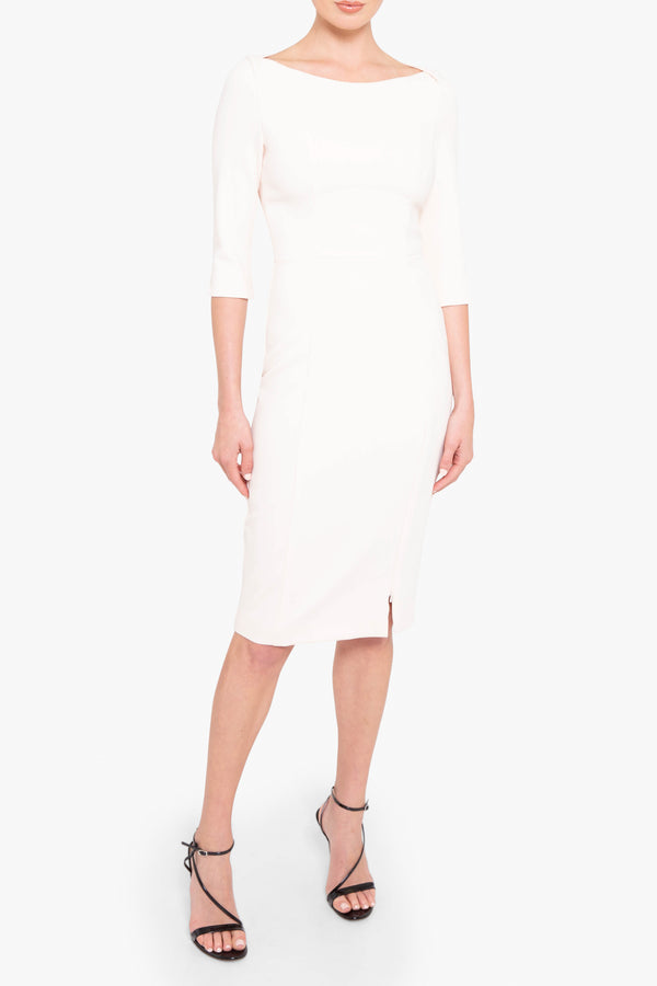 black halo Marissa Sheath Dress Buttercream