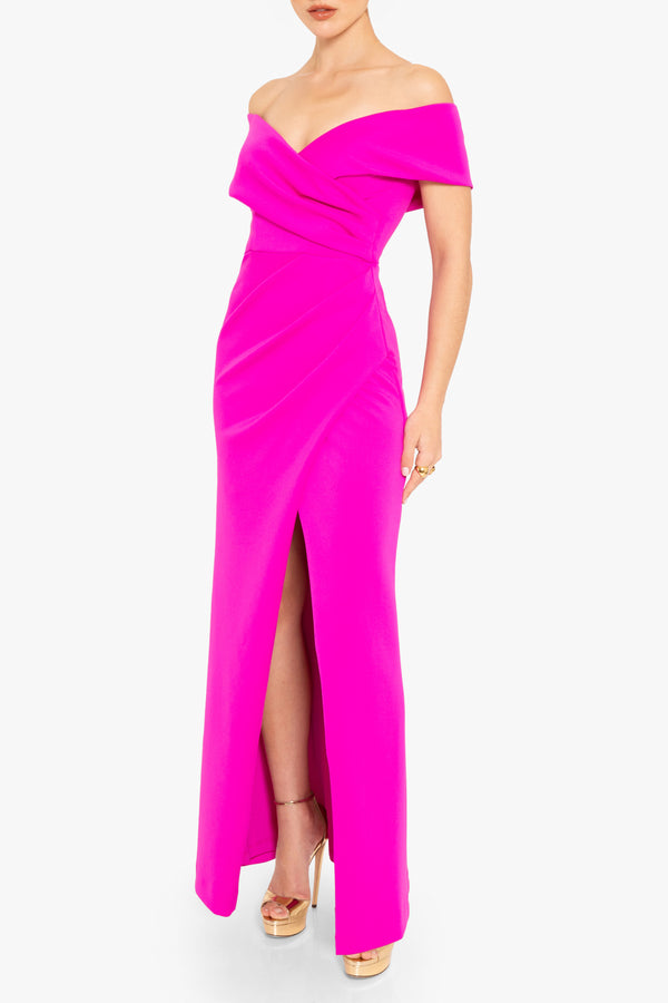 Black Halo Prisma Gown Vibrant Pink