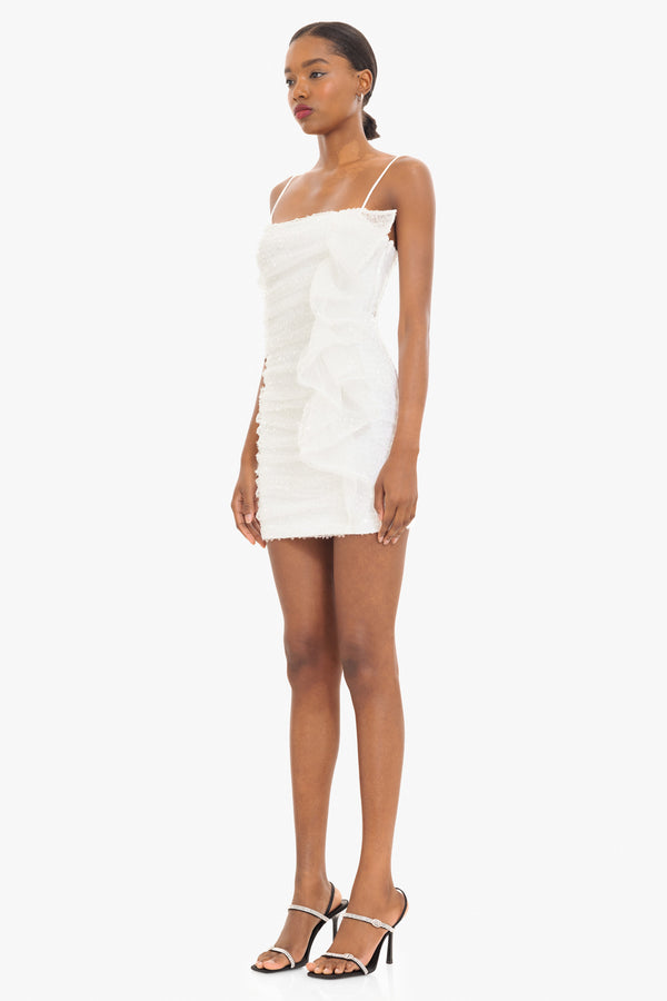 Black Halo Rhode Micro Mini Dress White
