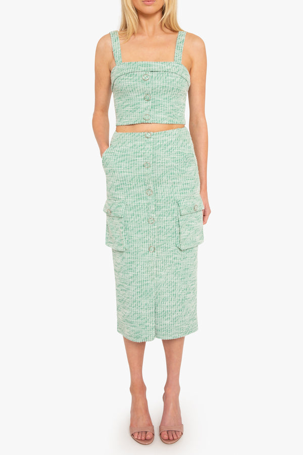 Black Halo Roland 2pc Midi Dress Prestigious Pine