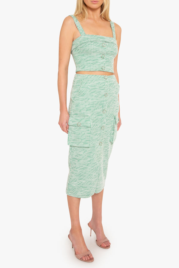 Black Halo Roland 2pc Midi Dress Prestigious Pine