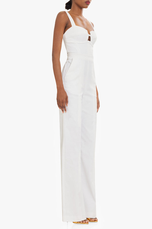 Black Halo Sorelle Jumpsuit White