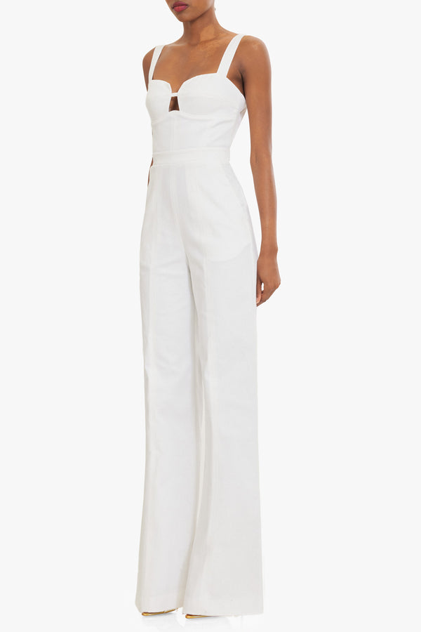 Black Halo Sorelle Jumpsuit White
