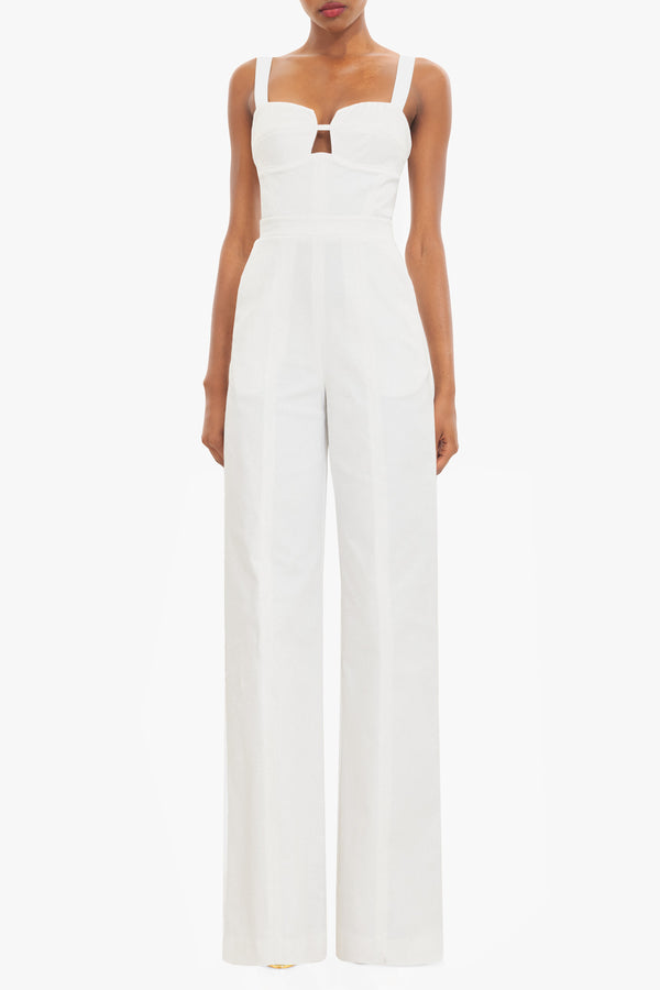 black halo Sorelle Jumpsuit White