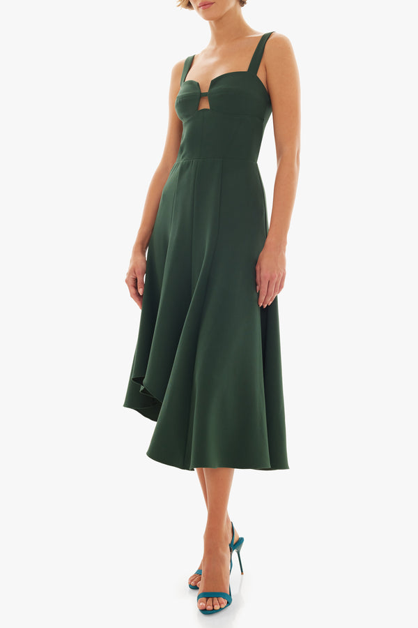 Black Halo Sorelle Midi Dress Bamboo