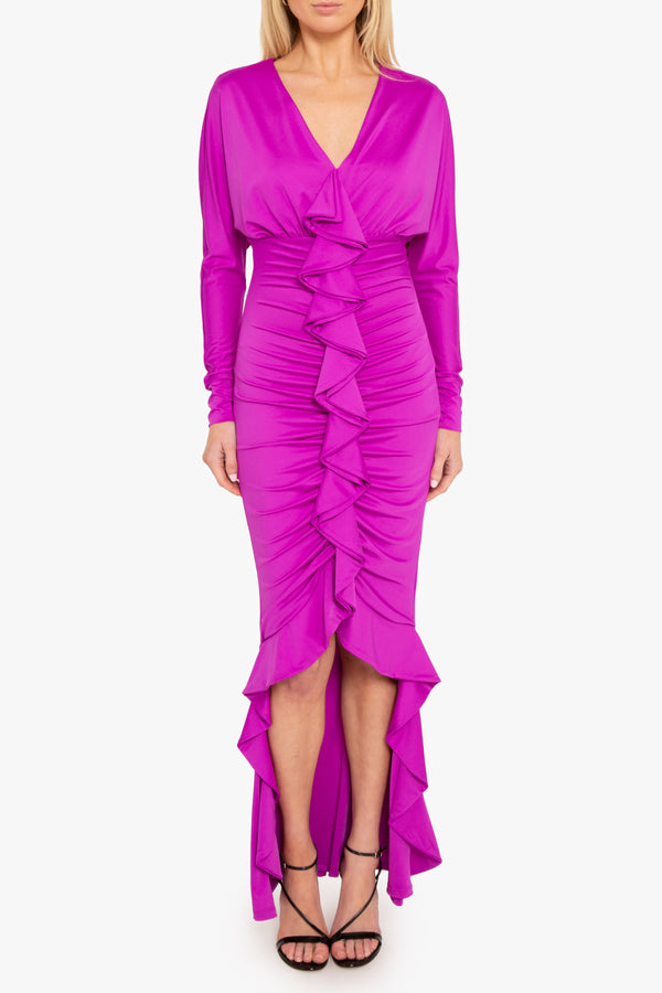 Black Halo Sweeney Dress Berry Plum