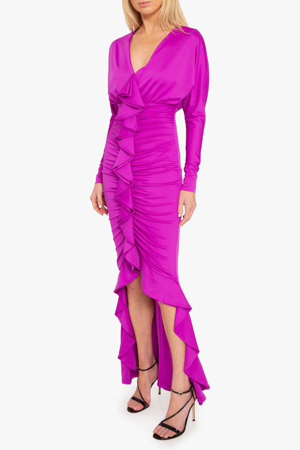 Black Halo Sweeney Dress Berry Plum