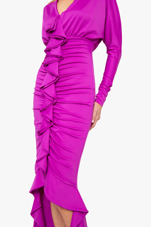 Black Halo Sweeney Dress Berry Plum