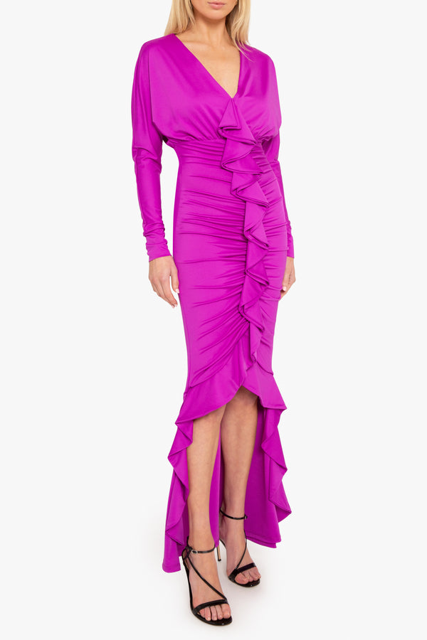 black halo Sweeney Dress Berry plum