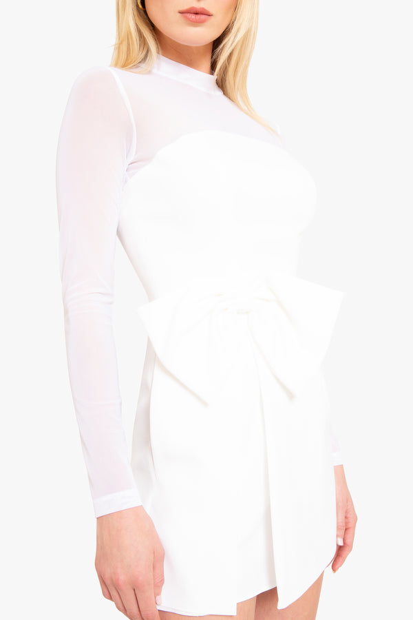 Black Halo Sylvie Playsuit White