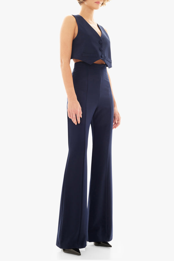 Black Halo Vestra 2pc Jumpsuit Navy