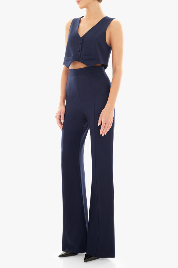 Black Halo Vestra 2pc Jumpsuit Navy