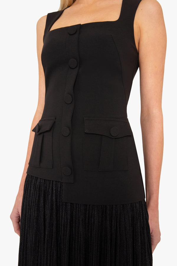 Black Halo Vianey Midi Dress Black