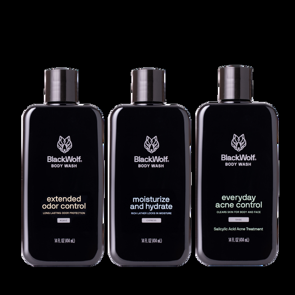 black wolf Body Wash Bestsellers Pack