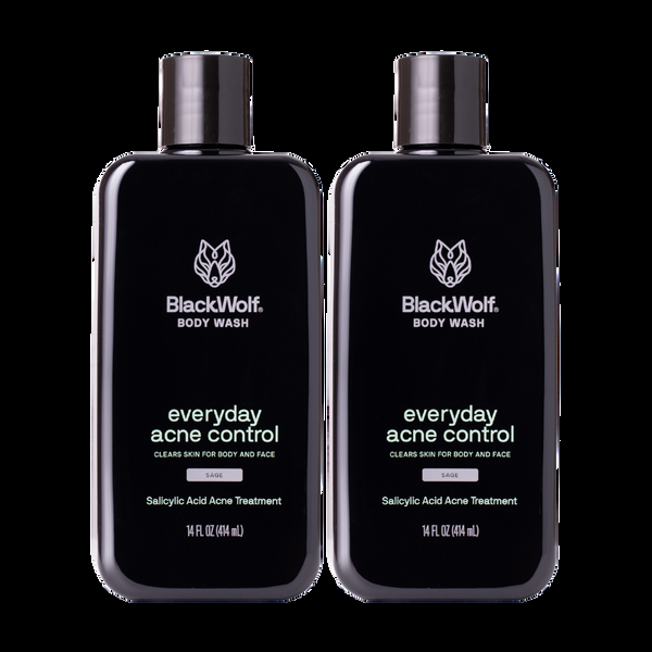 black wolf Charcoal Body Wash - 2 Pack
