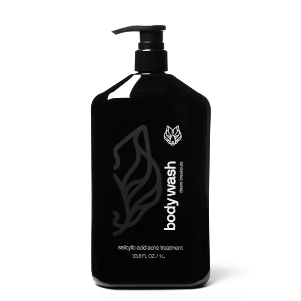 black wolf Charcoal Body Wash Liter