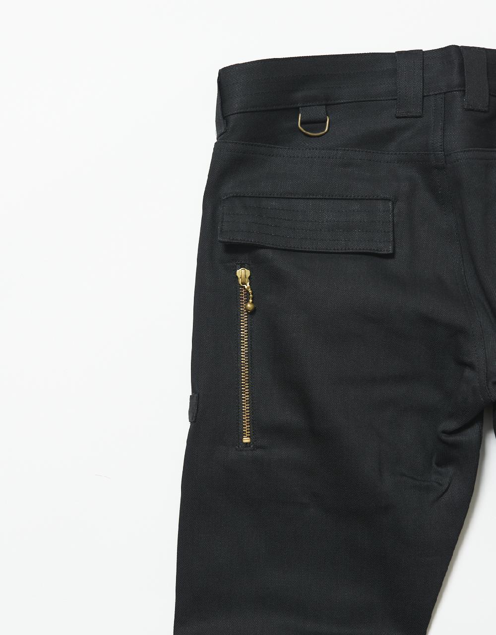 Blackmeans 11oz Denim Stretch Slim Pants W/ Zippers’ Detail