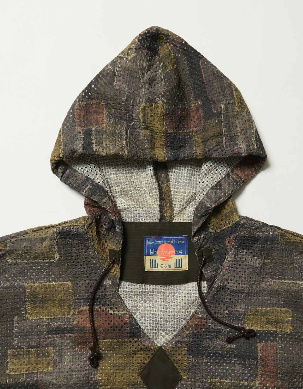 Blackmeans “BORO” Print Mesh Parka