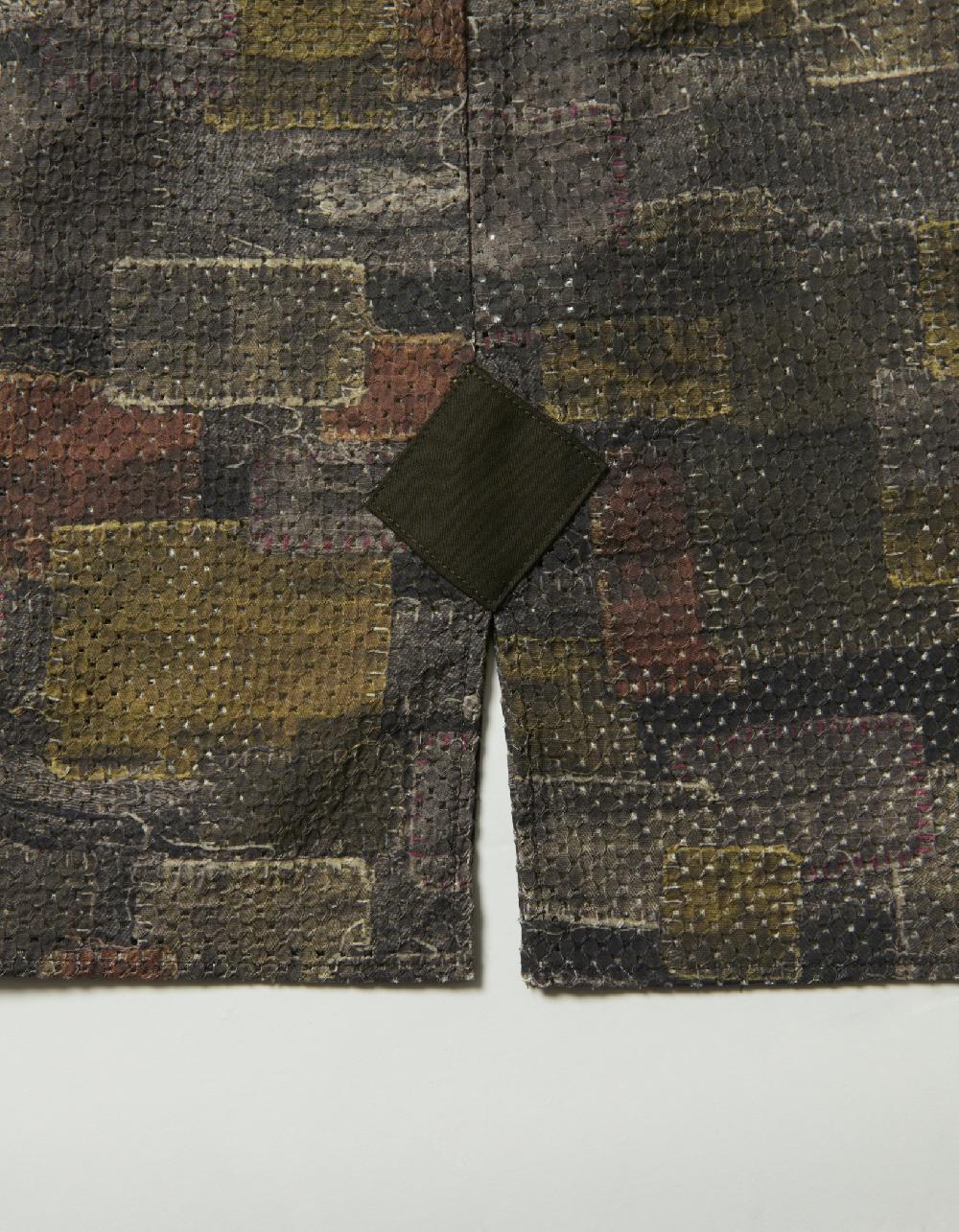 Blackmeans “BORO” Print Mesh Parka