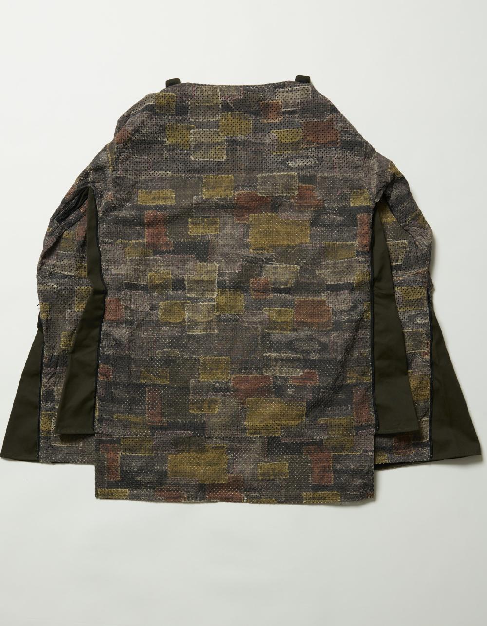 Blackmeans “BORO” Print Mesh Pullover Shirts