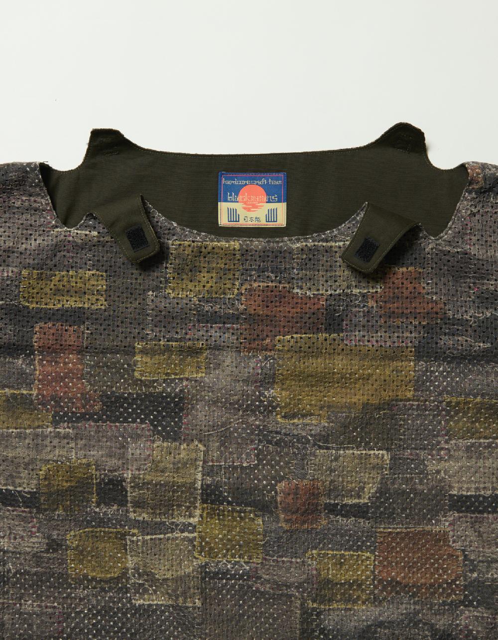 Blackmeans “BORO” Print Mesh Pullover Shirts