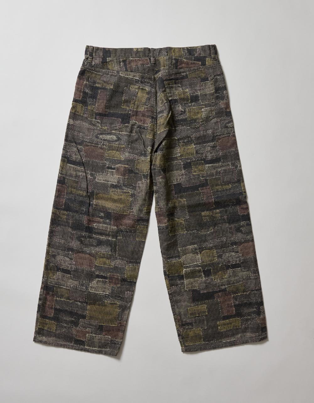 Blackmeans “BORO Print” Straight Pants