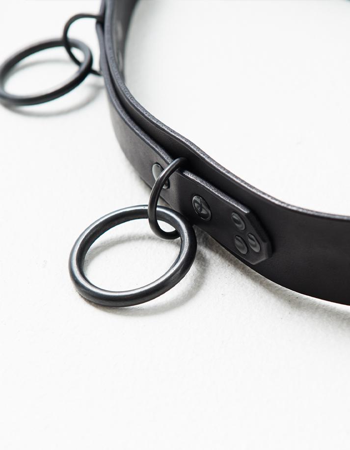 Blackmeans Cow Leather O-rings Belt