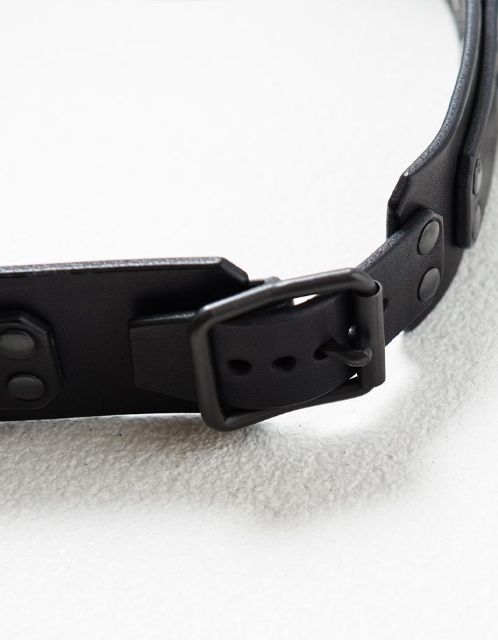 Blackmeans Cow Leather O-rings Belt