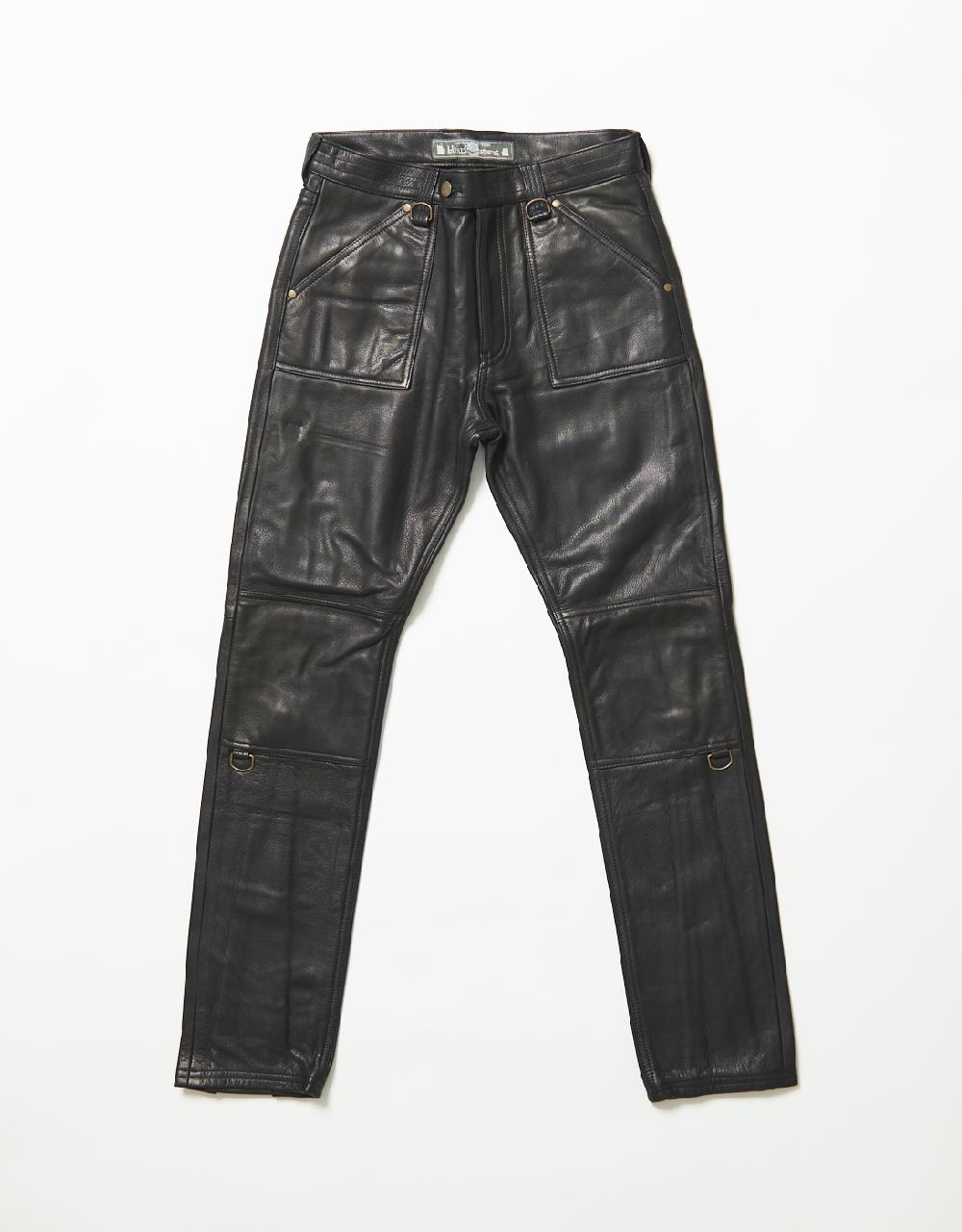 blackmeans Cow Leather Slim Pants