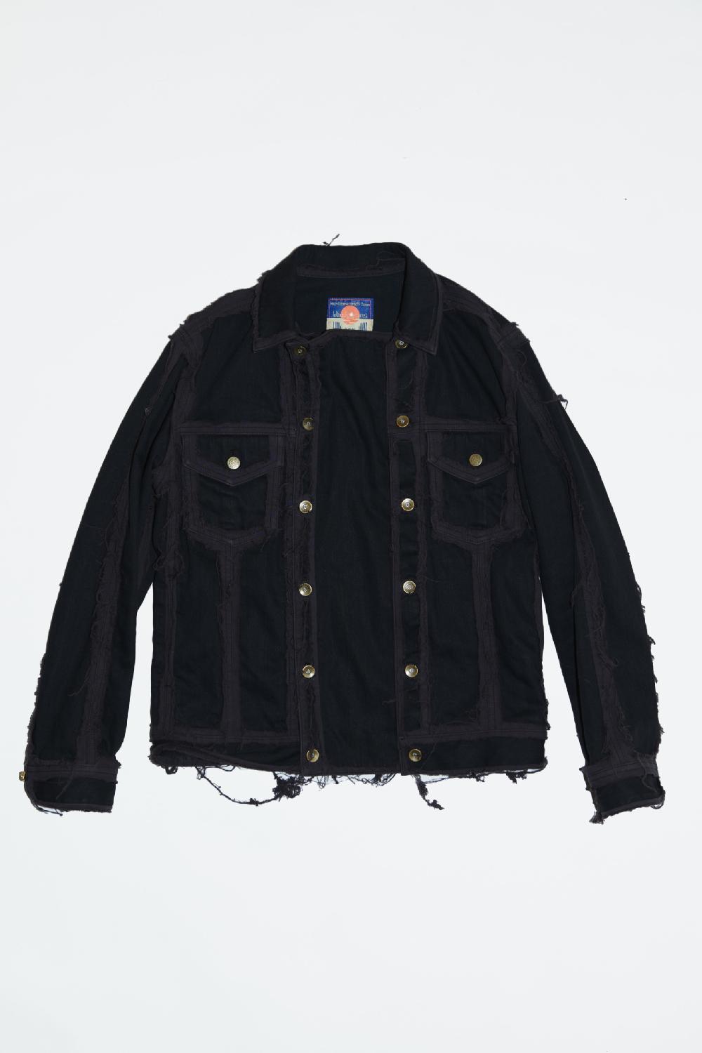 blackmeans cut-out Denim Jacket