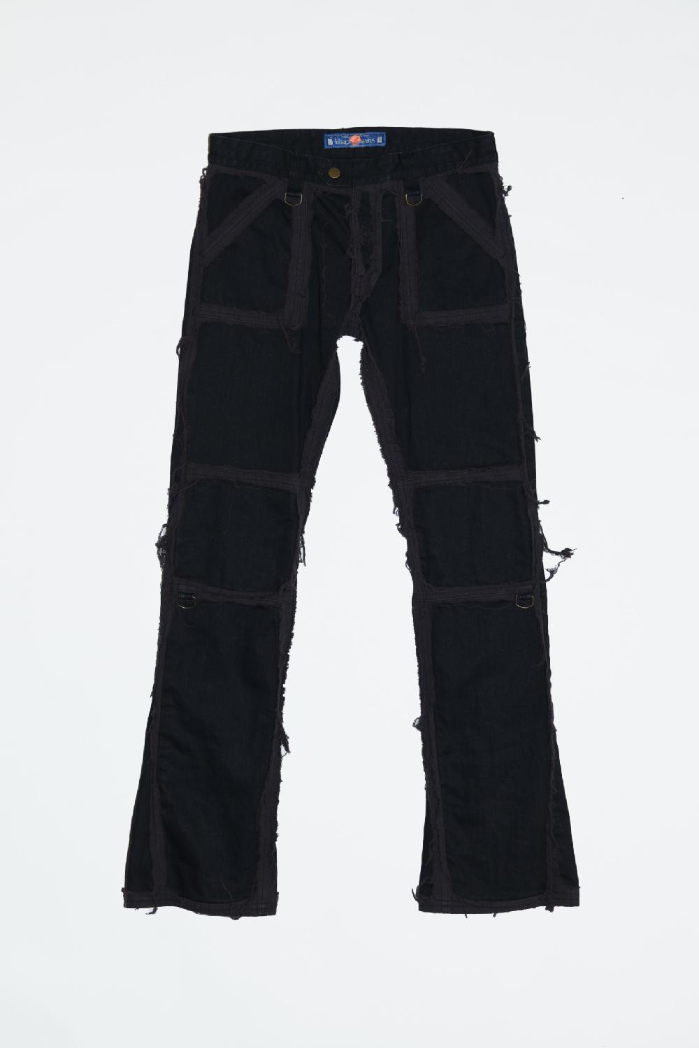 blackmeans cut-out Denim Shoe Cut Pants