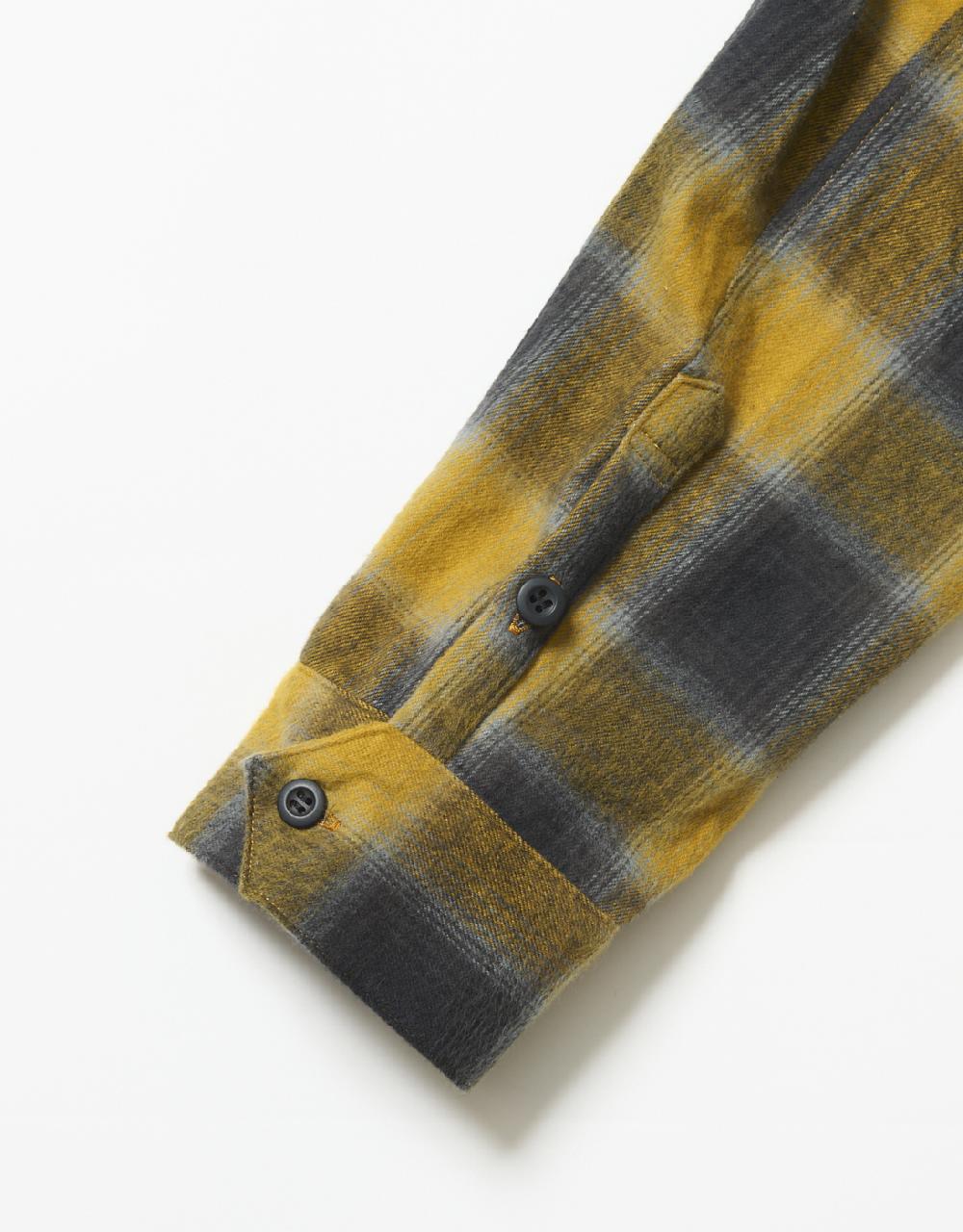 Blackmeans Epaulettes Ombre Check Shirts