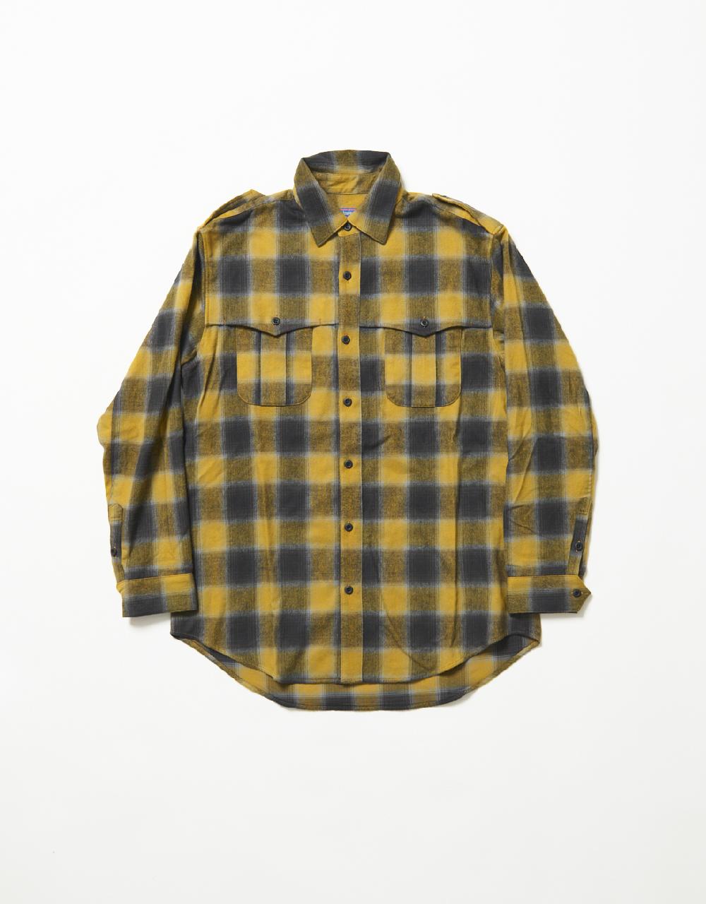 blackmeans Epaulettes Ombre Check Shirts